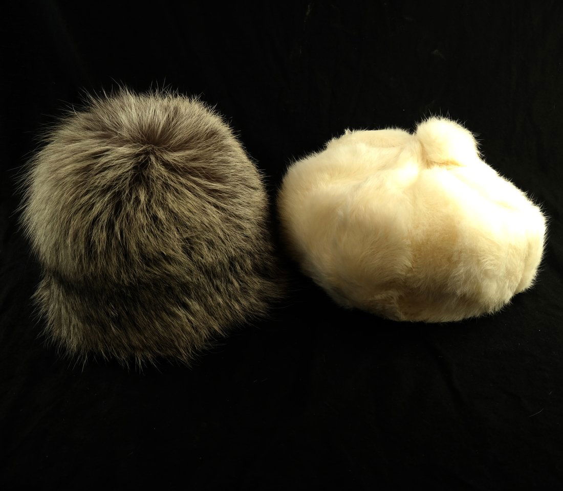Two Vintage Ladies Fur Hats (1 of 7)