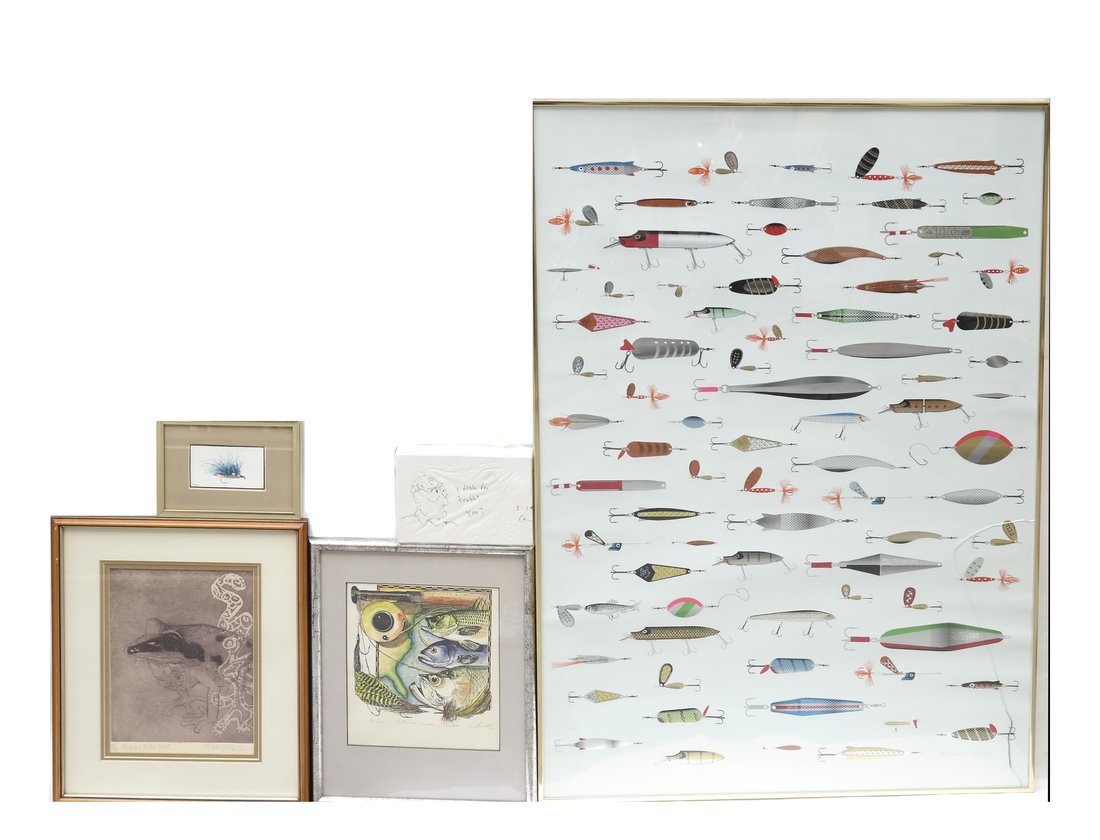 Five Various Fish and Frog Themed Items (1 of 9)