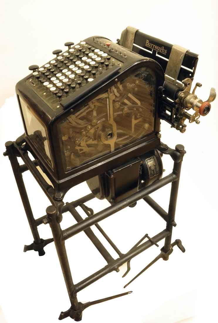 Burroughs Adding Machine & Stand (1 of 10)