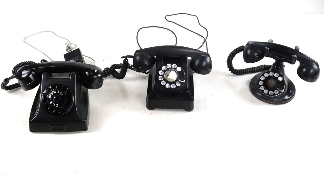 Three Early Telephones (1 of 10)