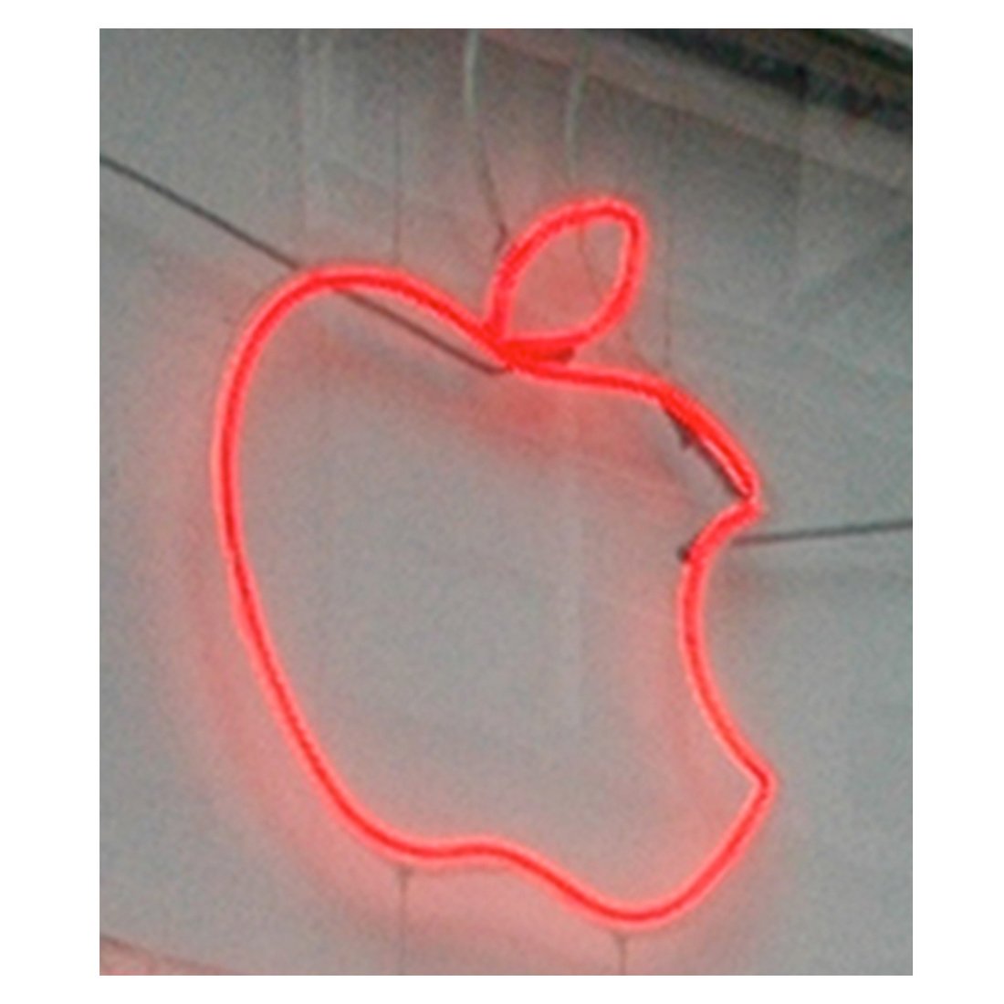 Red Neon Apple Sign (1 of 3)