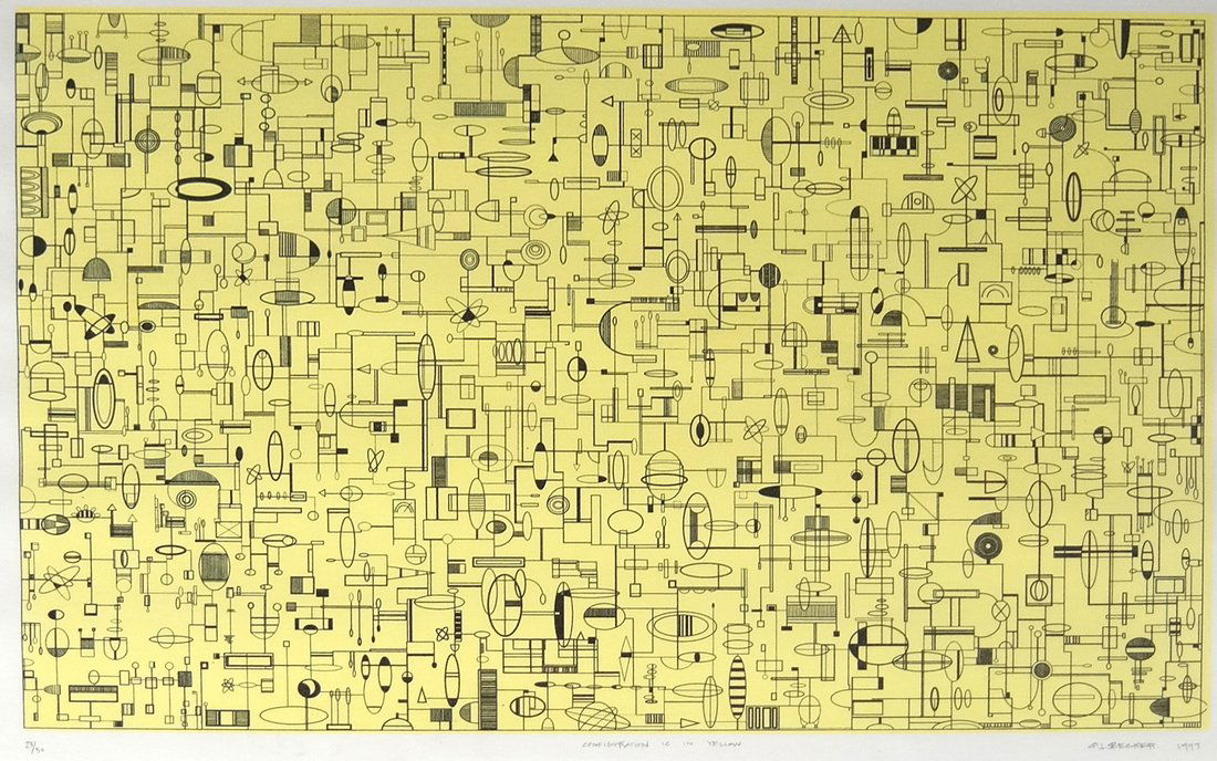 P.L. Becker, Print - 'Configuration 1C in Yellow' (1 of 5)