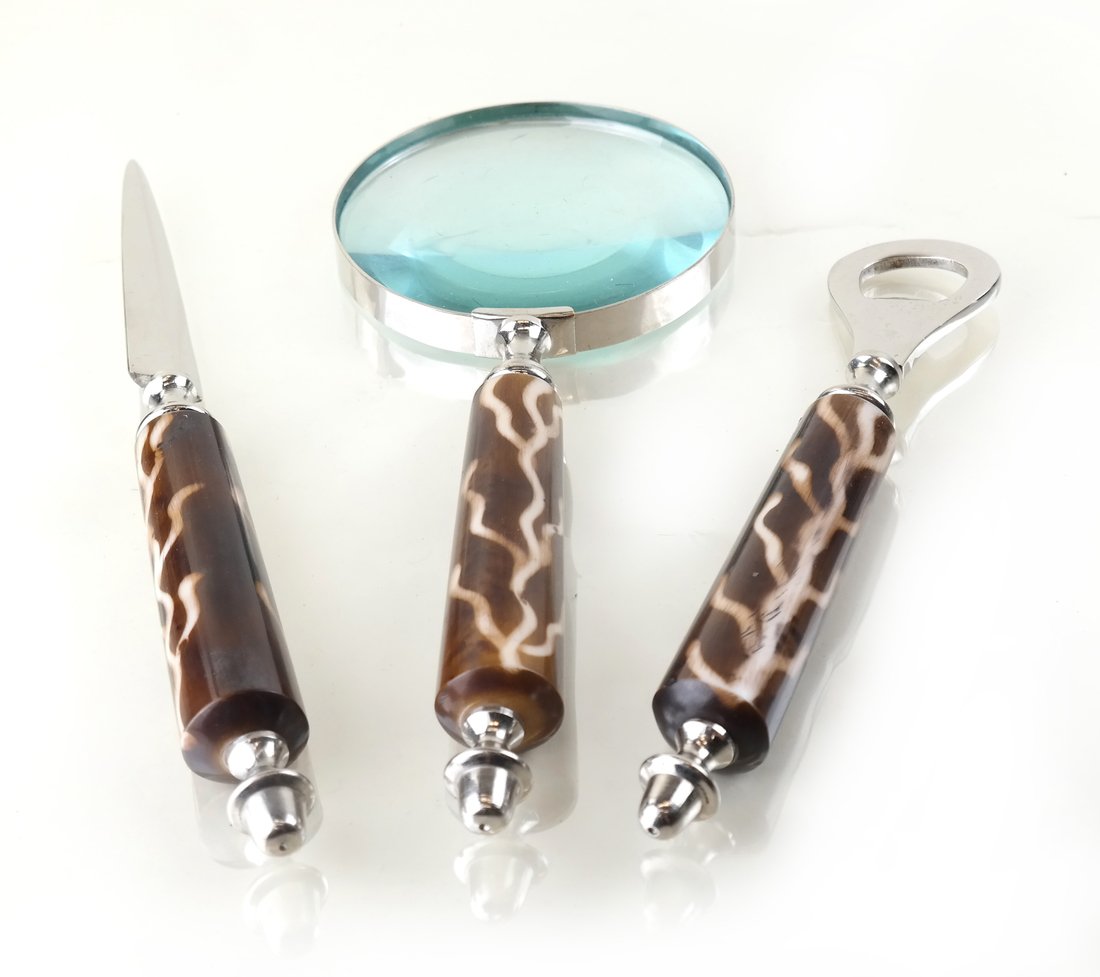 A Three Piece Desk Set (1 of 8)