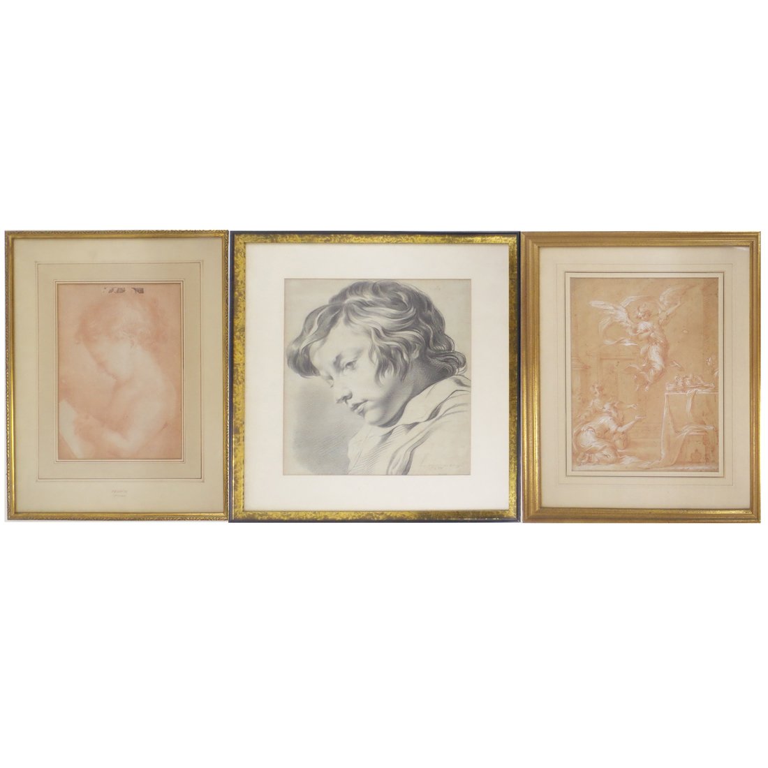 Three Antique Studies on Paper (1 of 9)