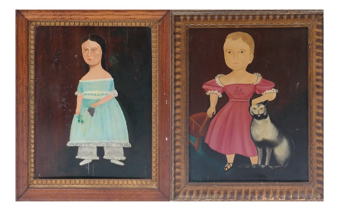 Two Folk Art Portraits of Children (1 of 10)