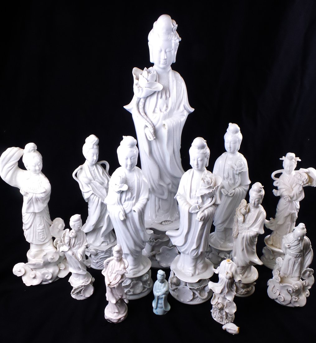 Thirteen Blanc de Chine Figures (1 of 10)