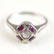 Art Deco Platinum Ruby & Diamond Ring - 2
