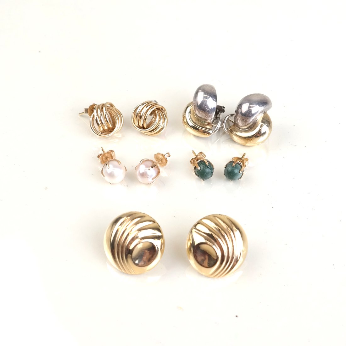 Five Pairs of 14k Earrings (1 of 9)