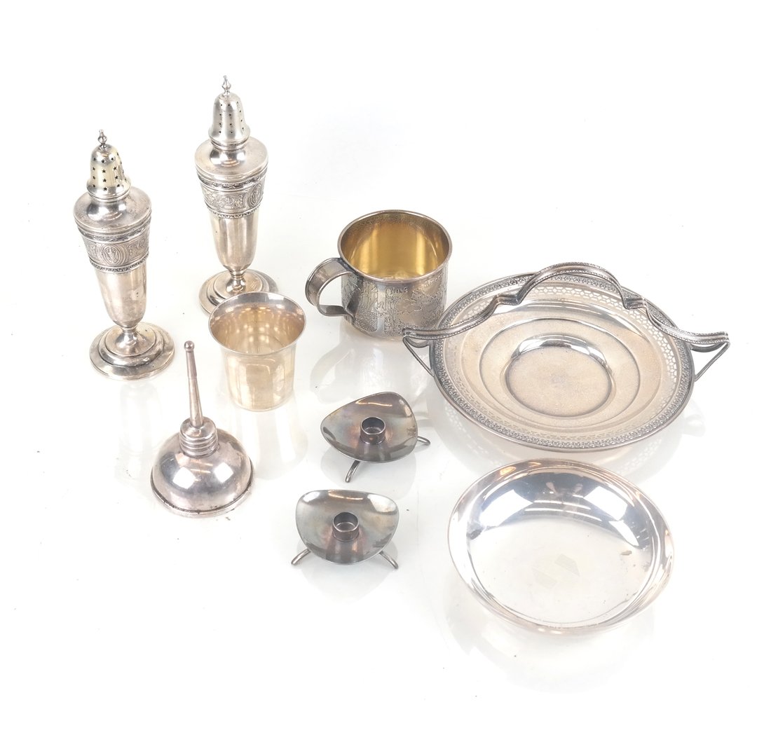 Nine Assorted Sterling Articles (1 of 10)