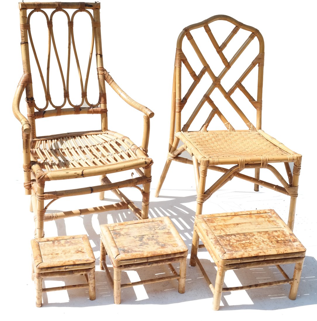 Five Pieces of Bamboo Furniture (1 of 9)
