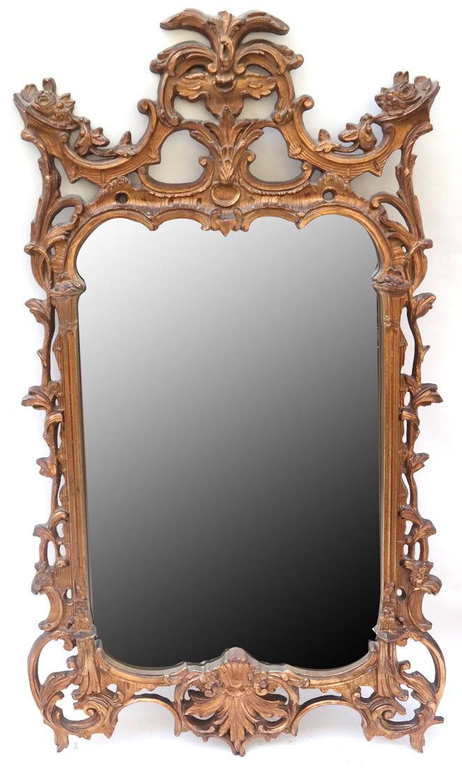 Rocco Style Gilt Composite Mirror (1 of 8)
