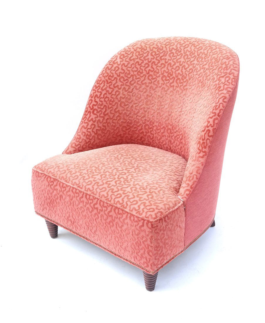 Barrel Back Upholstered Armchair (1 of 6)