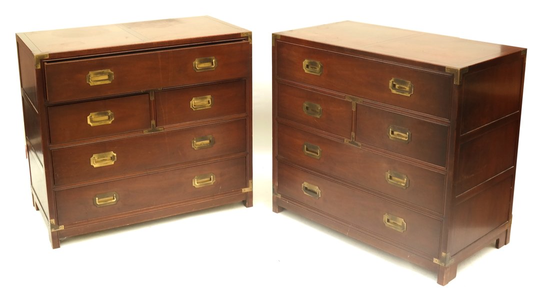 Pair of Campaign Style Chests (1 of 10)