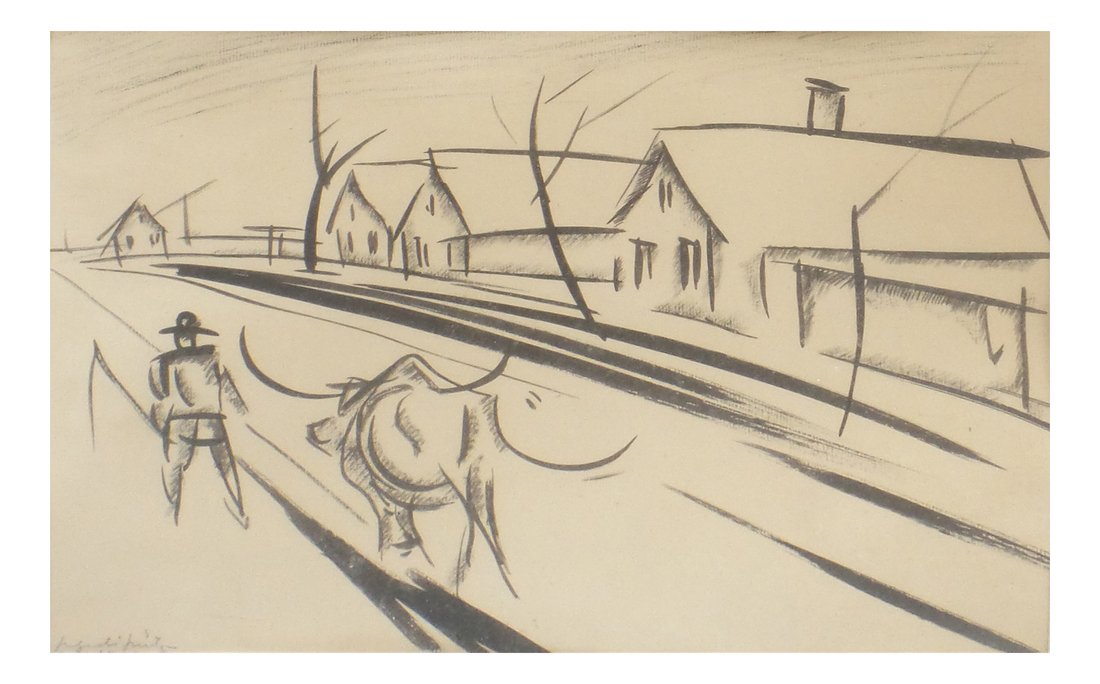 Ink Drawing of a Bullfighter (1 of 7)