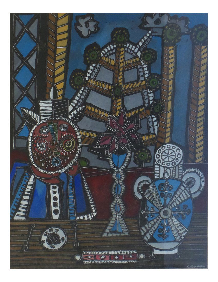 Constant Rey-Millet Gouache (1 of 7)