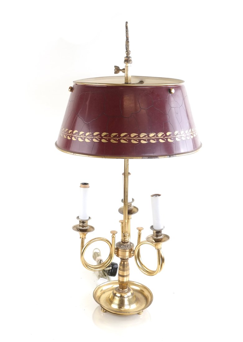 Brass Bouillote Trumpet Form Desk Lamp (1 of 5)