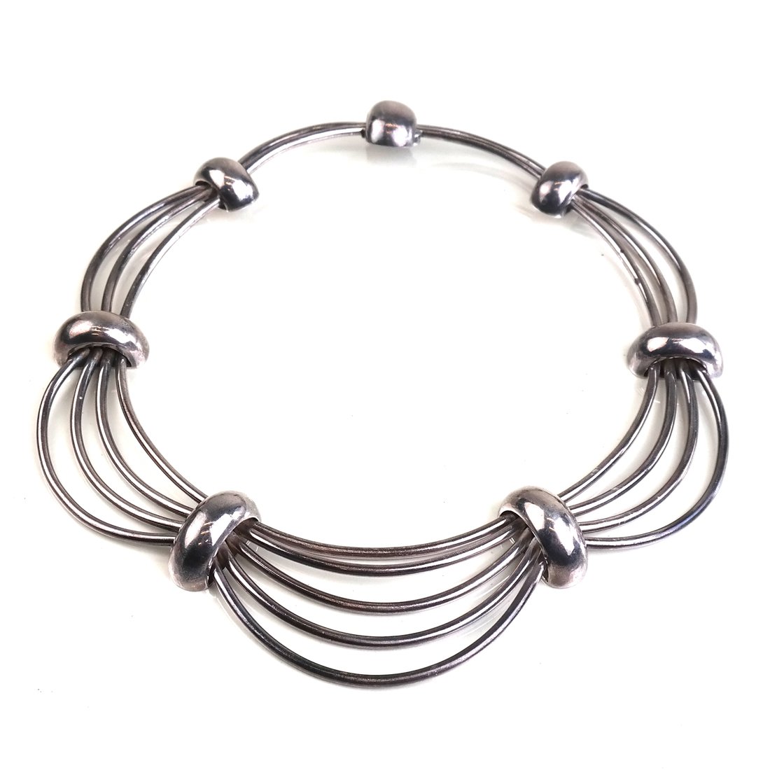 Antonio Pineda Modernist Silver Choker (1 of 5)