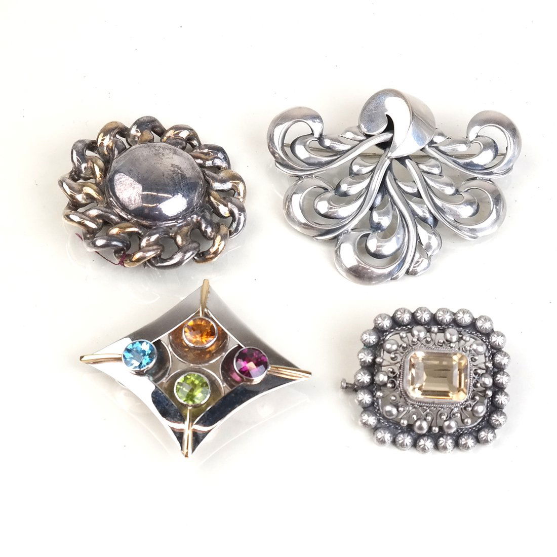 Four Sterling Pins (1 of 10)