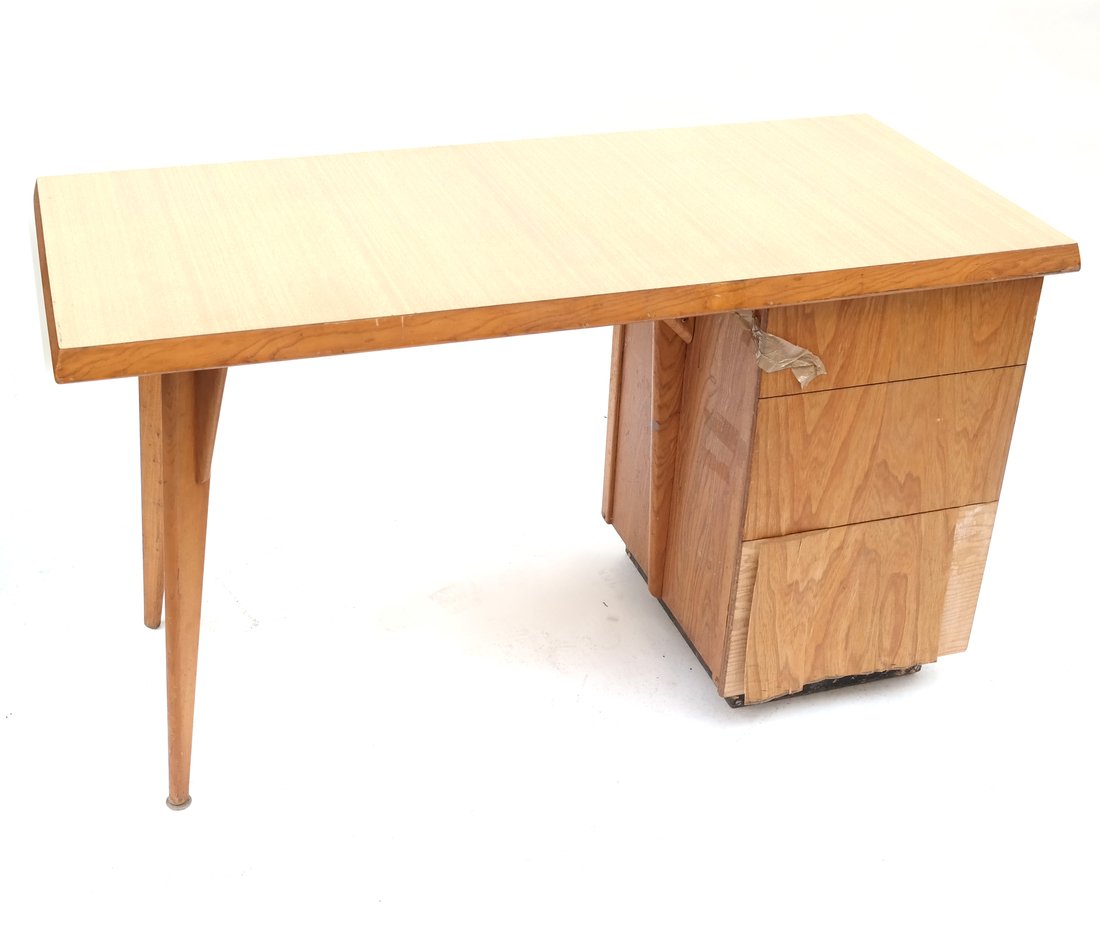 Mid-Century Formica and Pine Desk (1 of 8)