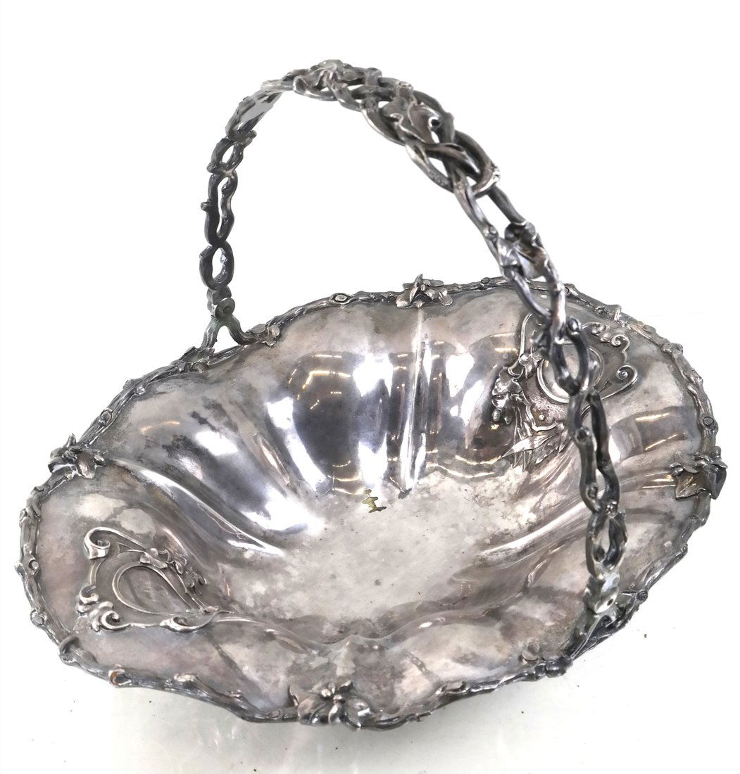 Russian Silver Cake Basket Sazikov (1 of 8)