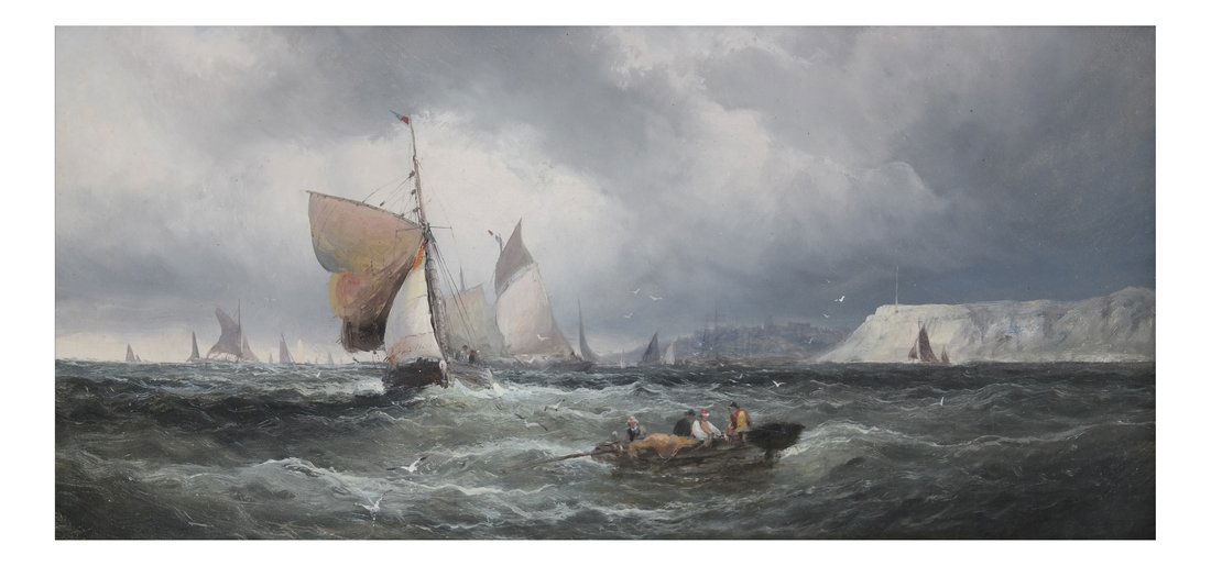 White Cliffs Off Dover Oil on Canvas (1 of 6)