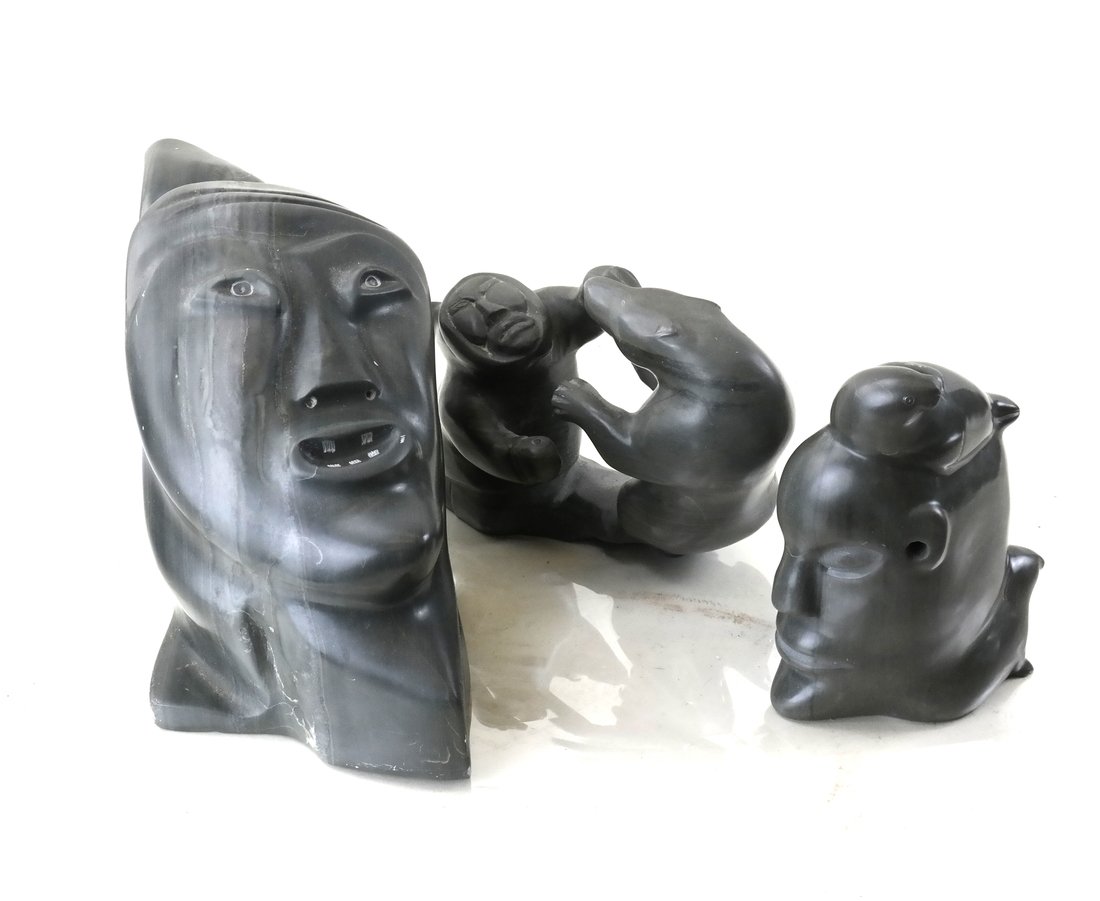 Three Eskimo Inuit Carvings (1 of 9)