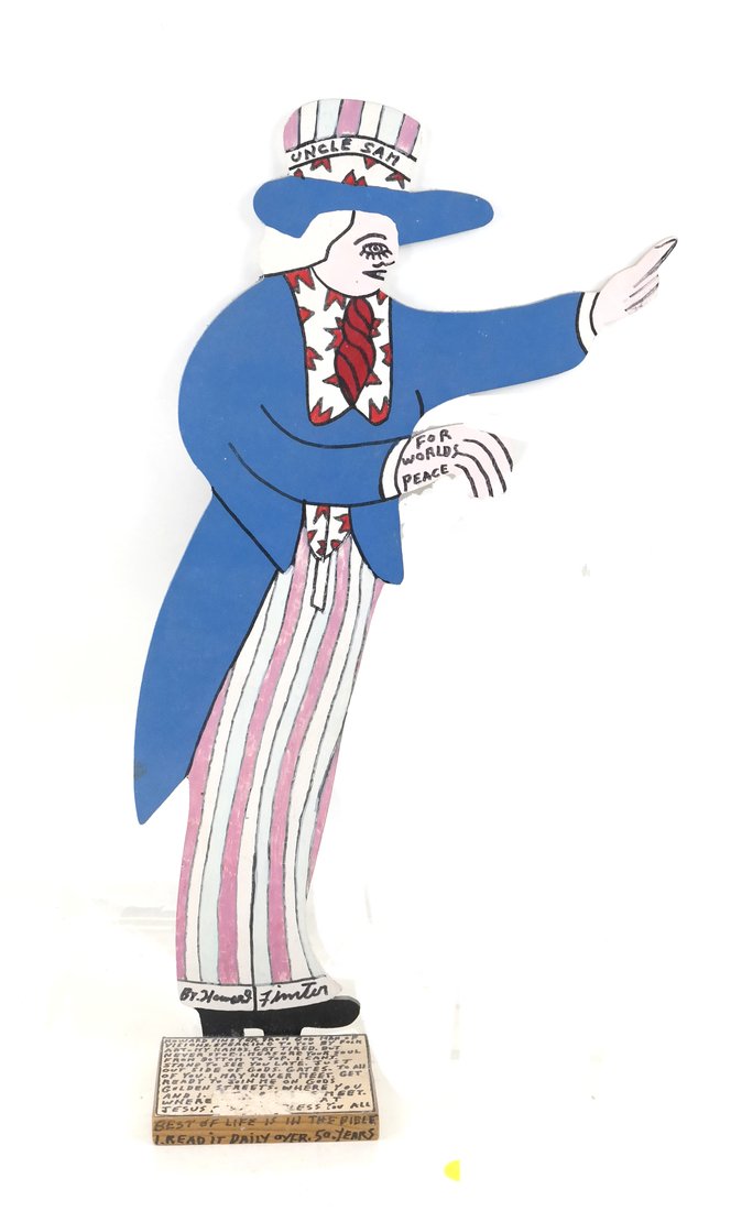 Folk Art Carved Wood Statue (1 of 5)