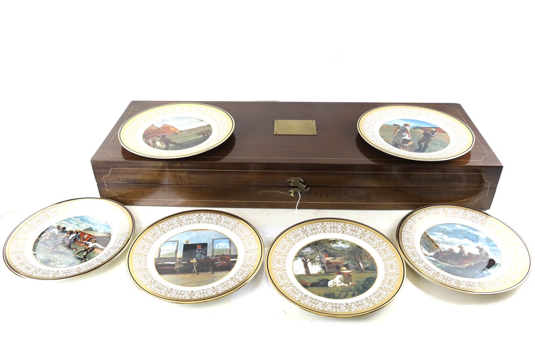 Six US Bicentennial Lenox Plate Set (1 of 10)