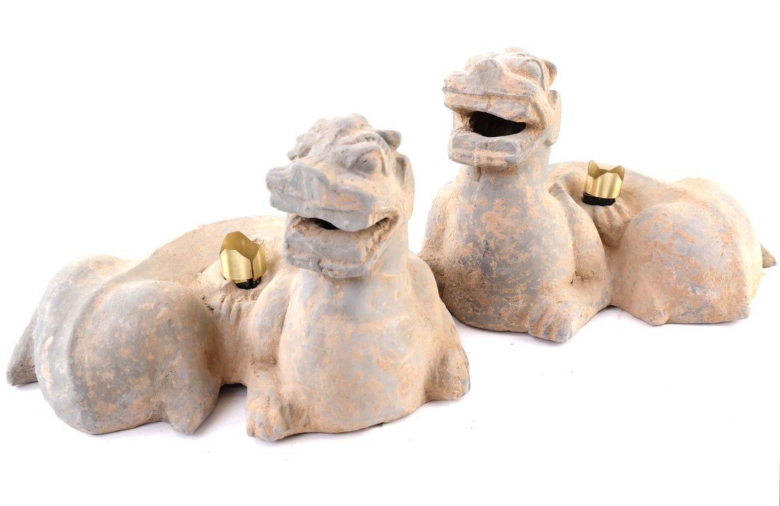 Pair of Antique Chinese  Sculptures (1 of 10)