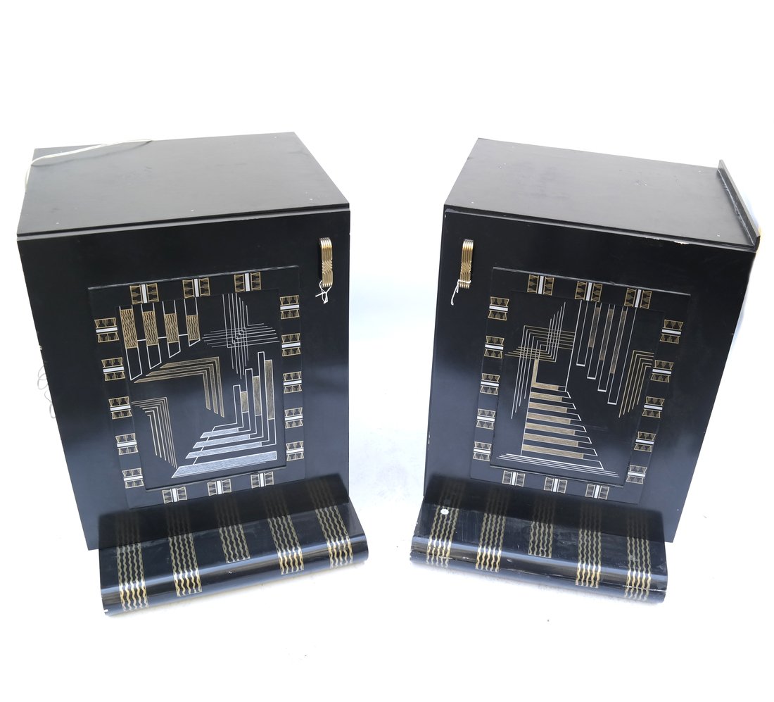 Pair of Art Deco-Style End Tables (1 of 7)