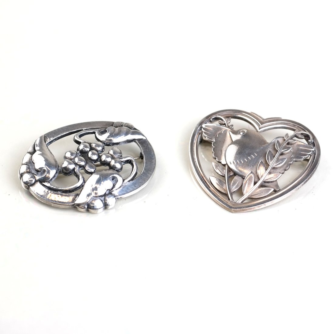 Two Georg Jensen Sterling Silver Pins (1 of 7)