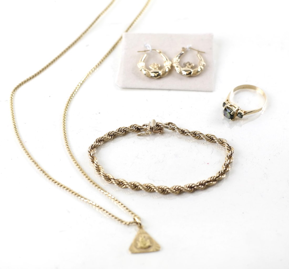 Six 14k Gold Jewelry Items (1 of 5)