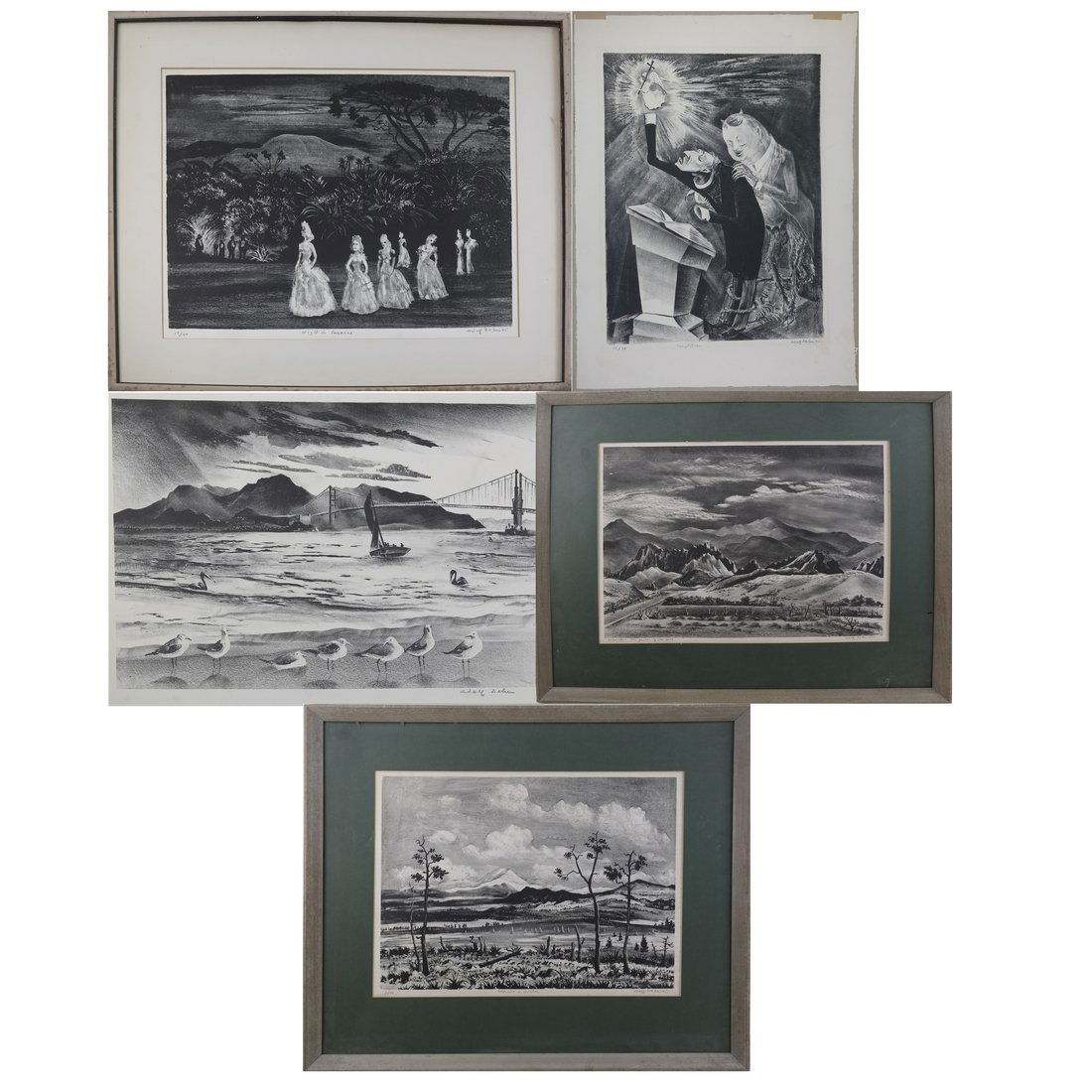 5 Assocaited American Artists Prints (1 of 9)