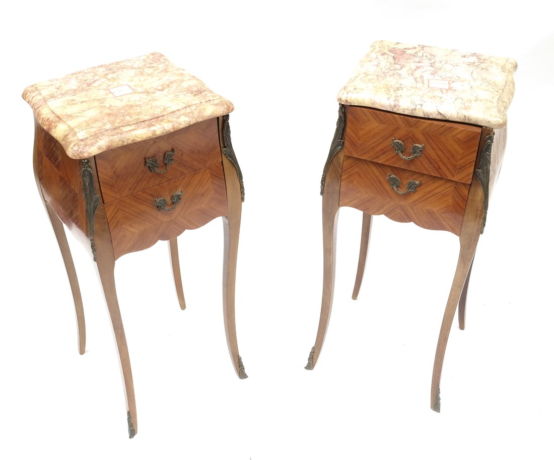 Louis XV Style Marble Top Stands (1 of 10)