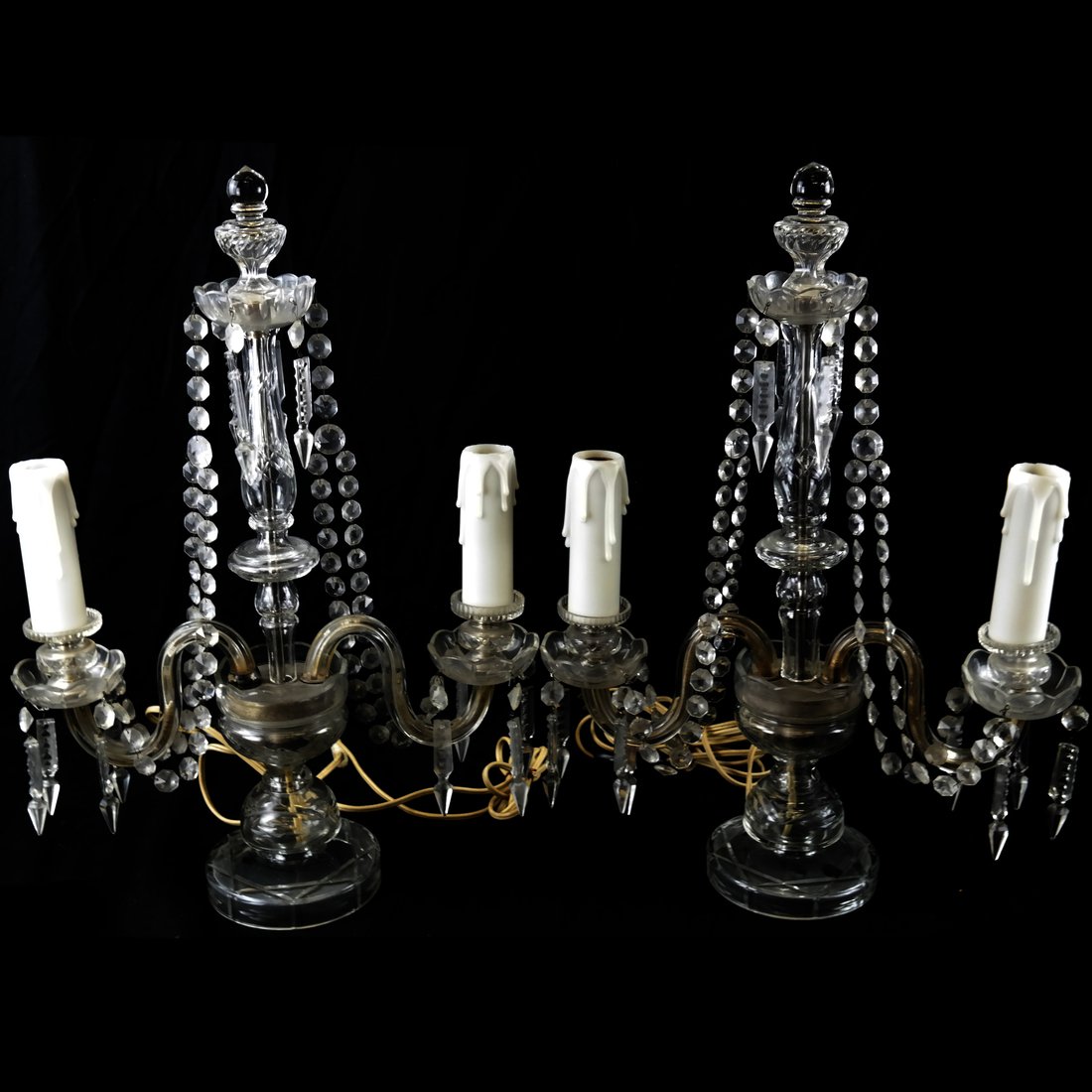 Pair of Crystal Girandoles (1 of 6)