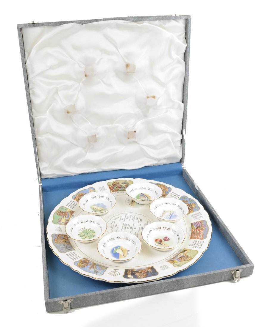 Ceramic Seder Plate Set (1 of 6)