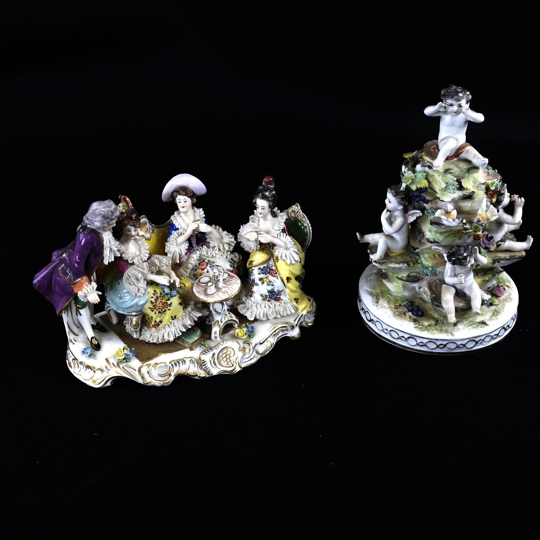 Two Various Dresden-Style Figural Groups (1 of 9)