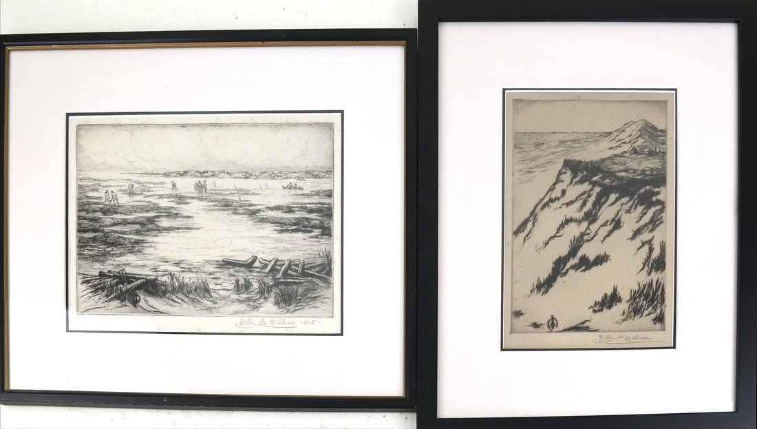 Two Zella de Milhau Landscape Etchings (1 of 8)