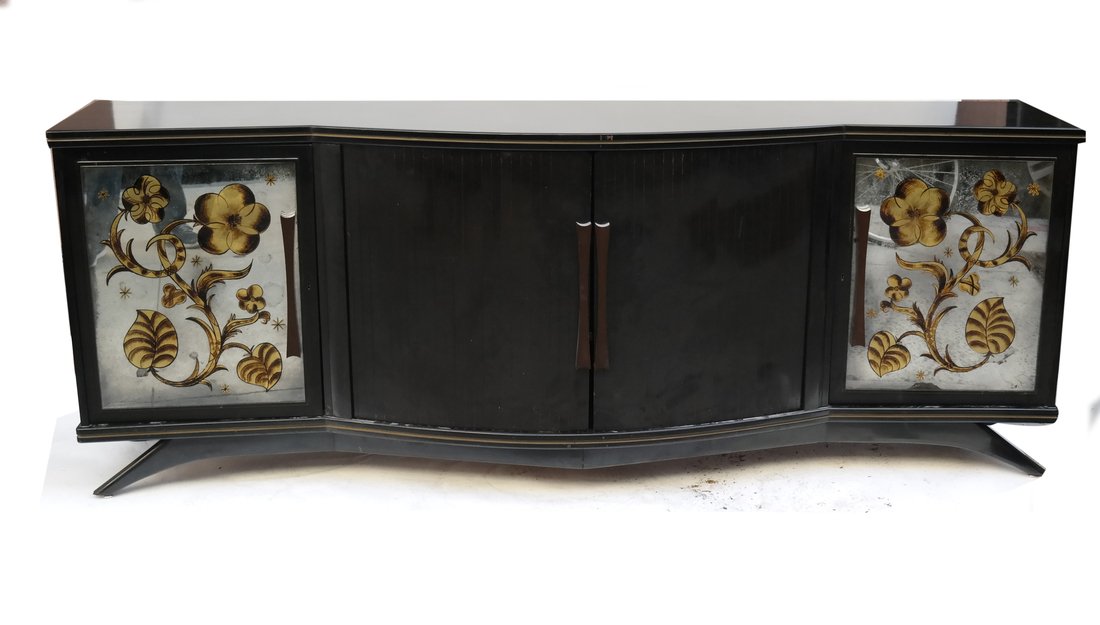 Modern Sideboard With Mirrored Doors (1 of 9)