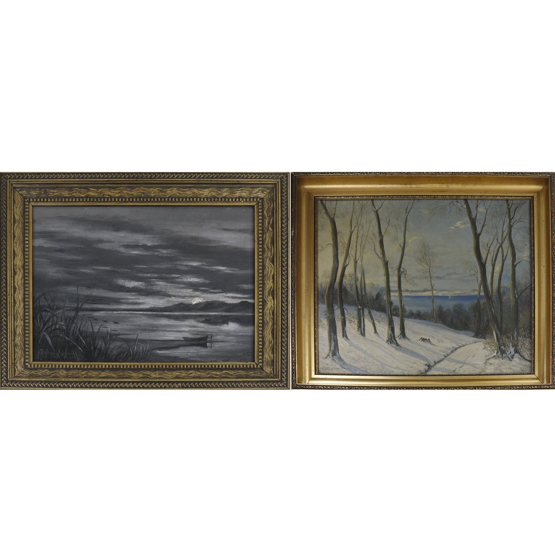Two Winter Landscape Paintings (1 of 10)