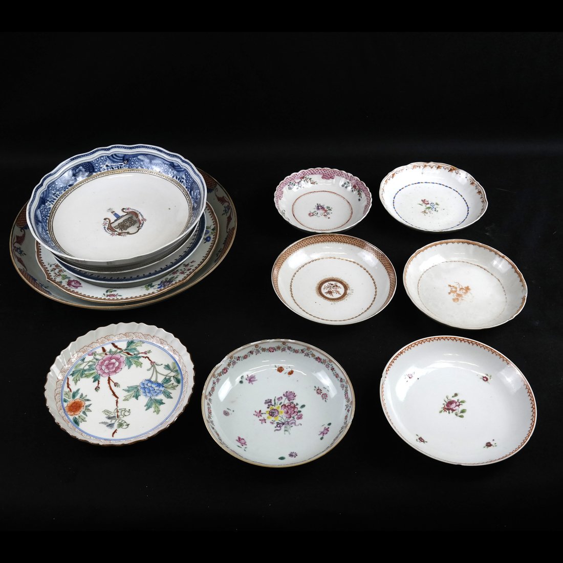 12 Various Chinese Export Plates (1 of 6)