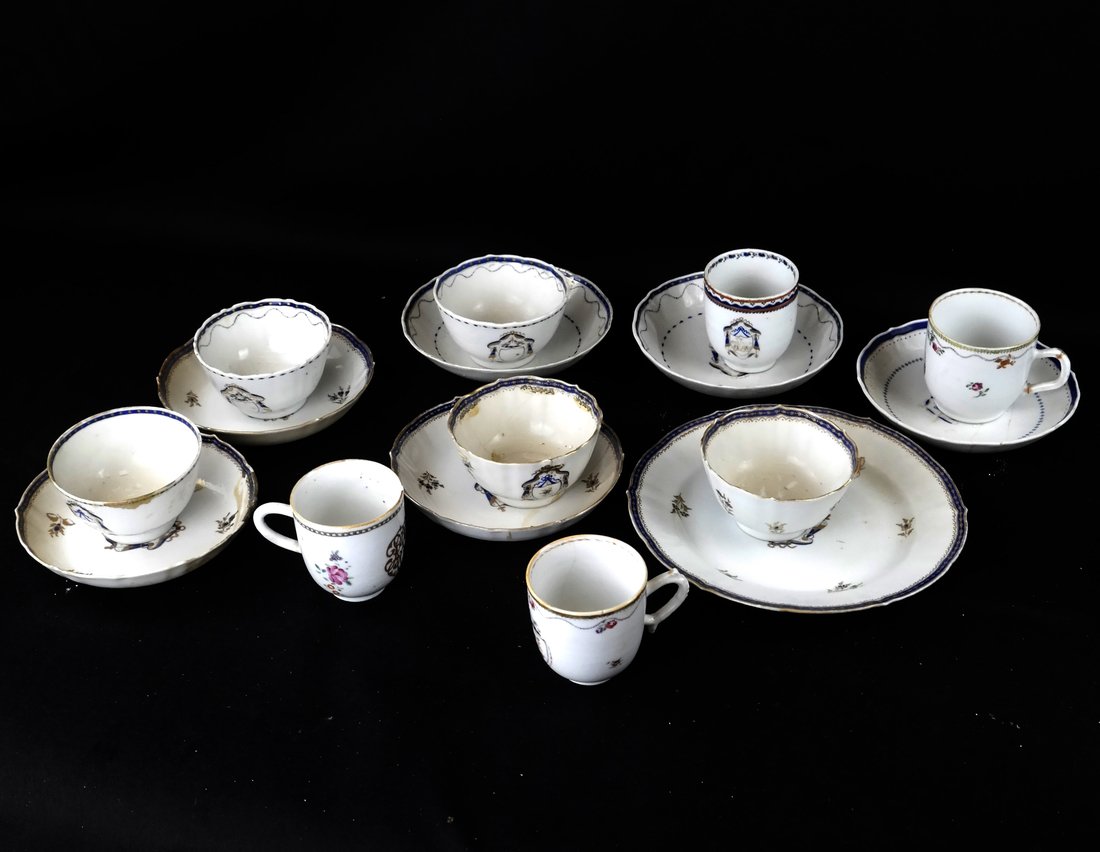 16 Chinese Export Armorial Items (1 of 8)