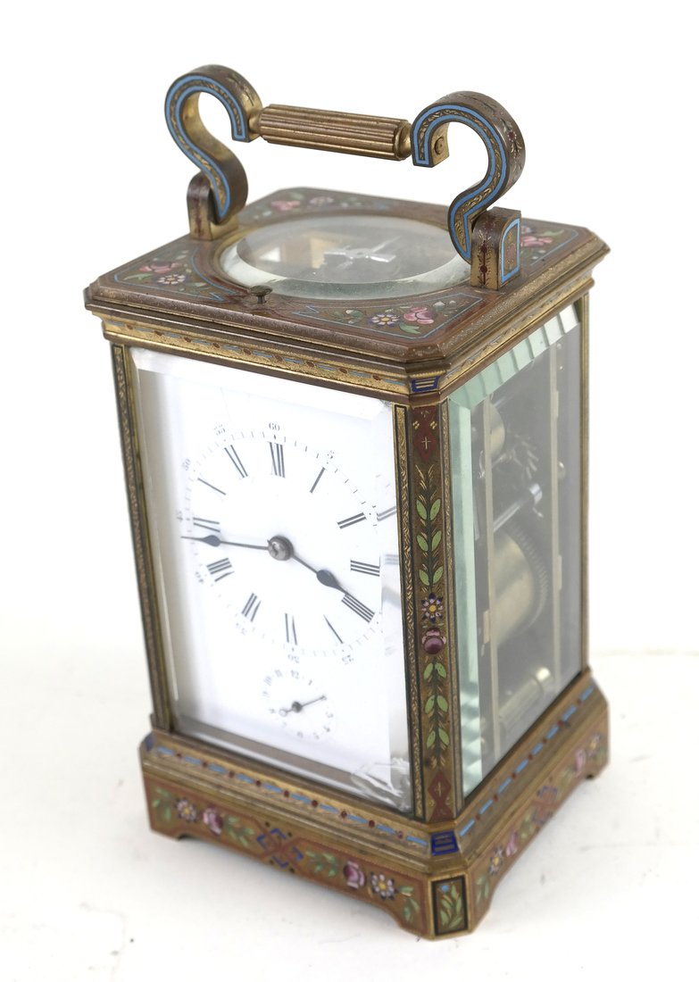 Antique Enamel Carriage Clock (1 of 7)