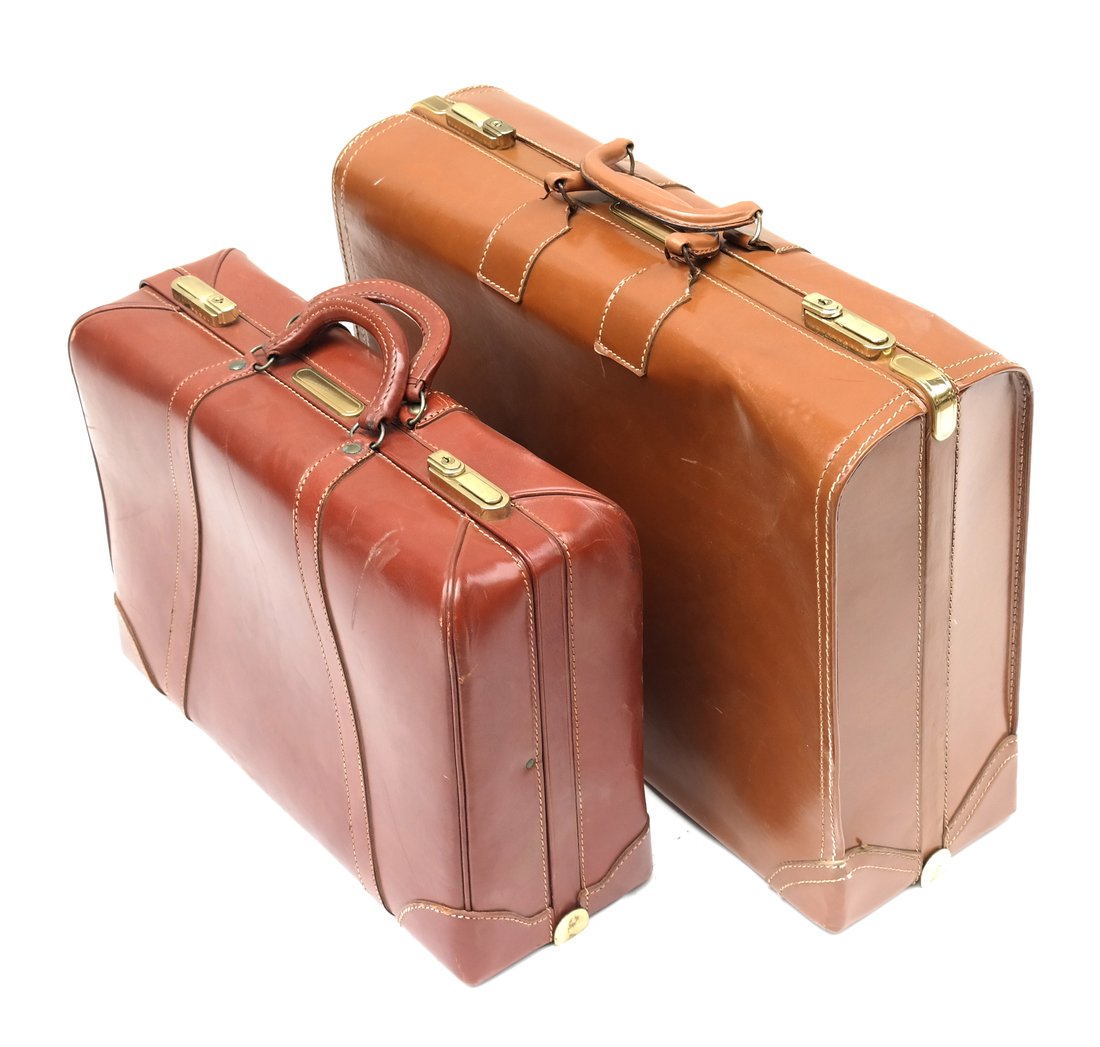 Two Leather Suitcases (1 of 5)