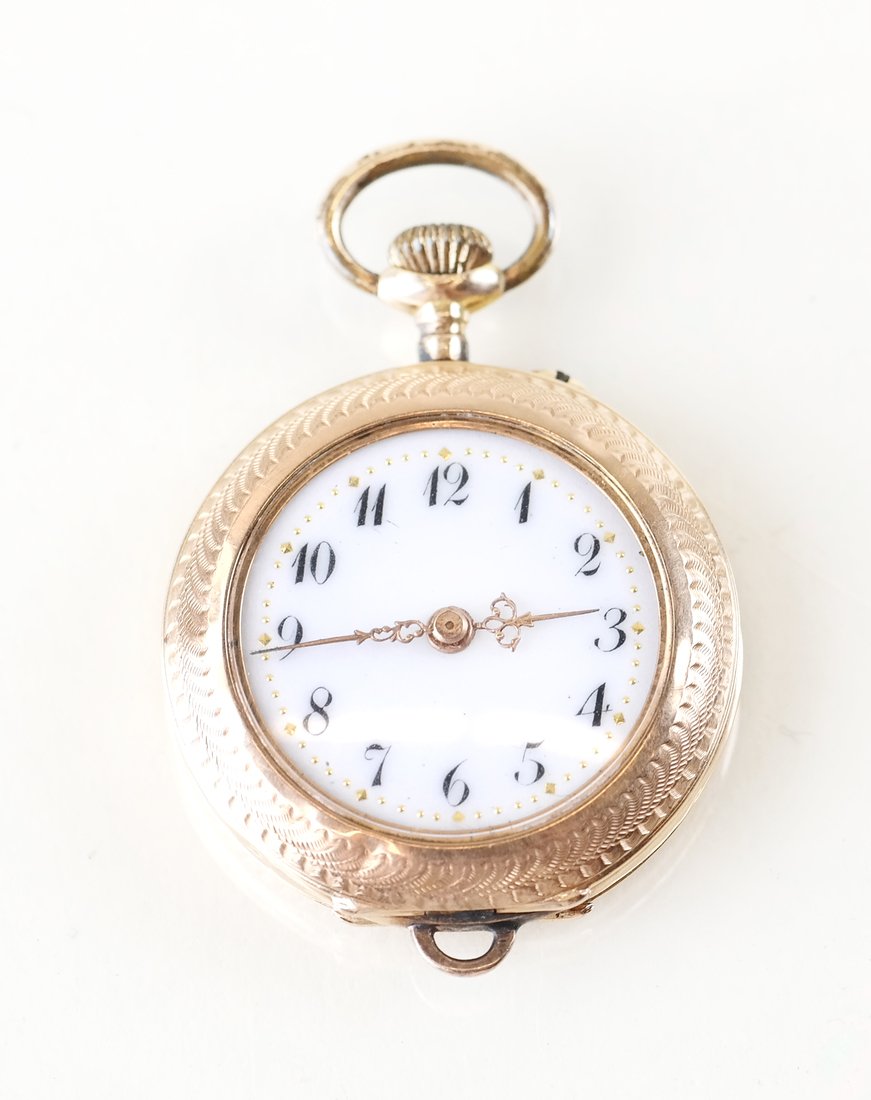14K Yellow Gold Pocket Watch (1 of 6)
