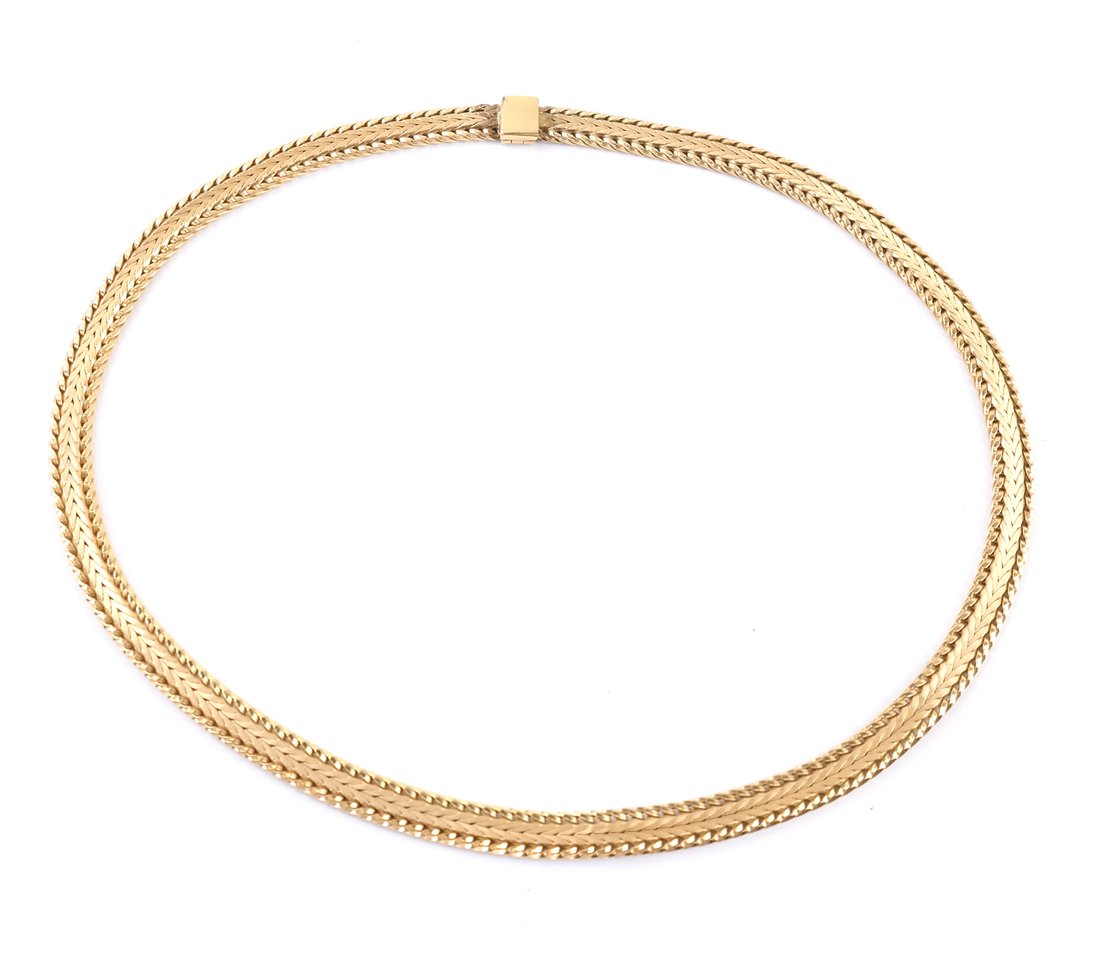 Continental Gold-Plated Mesh Choker (1 of 5)