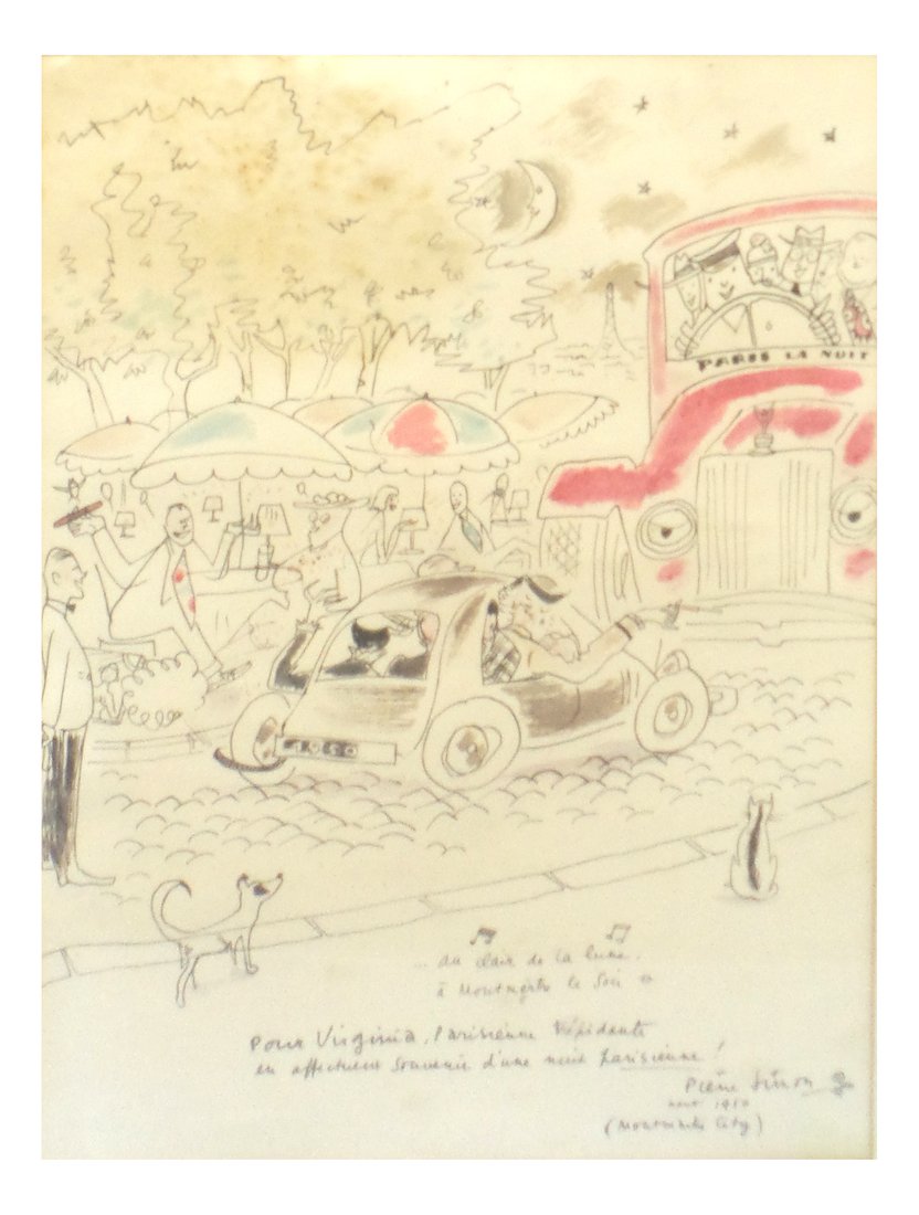 Pierre Simon, Drawing - Street Scene (1 of 6)