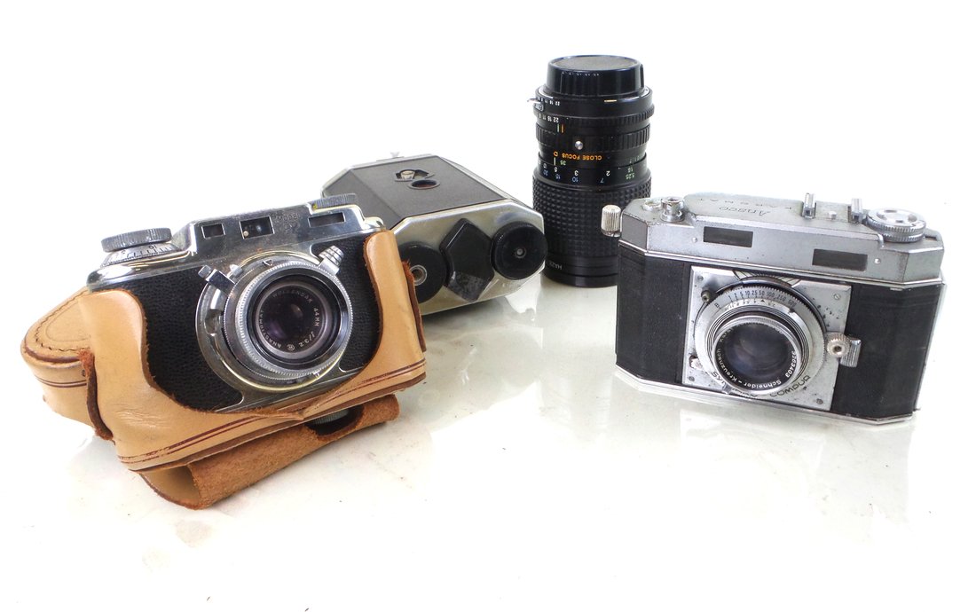 Three Vintage Cameras and one Lens (1 of 10)