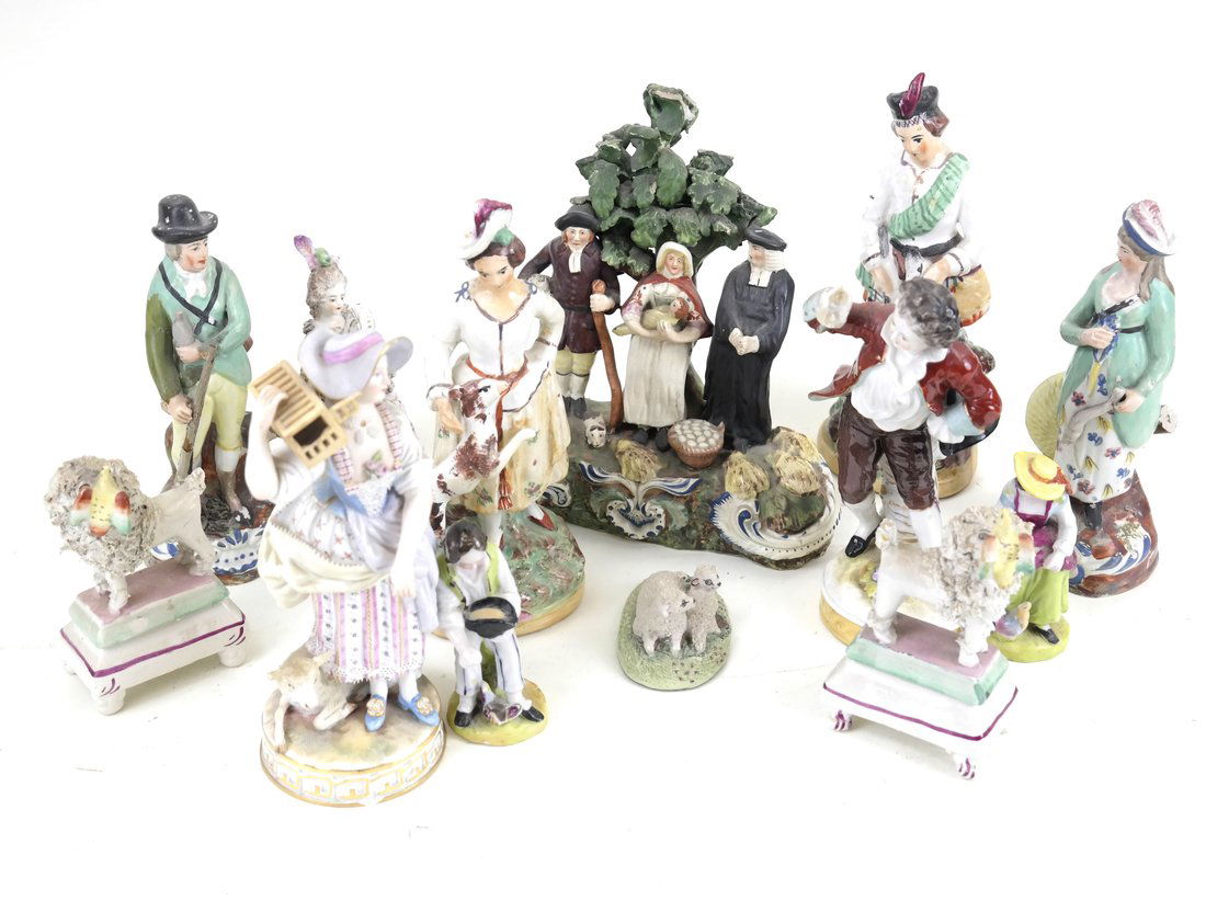 13 Porcelain Figural Groups (1 of 10)