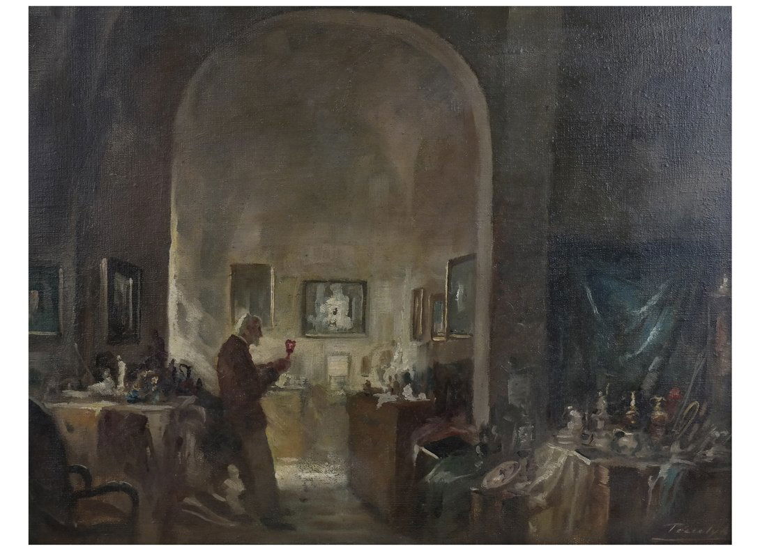 Interior Scene, Man in Dining Room, O/C (1 of 7)